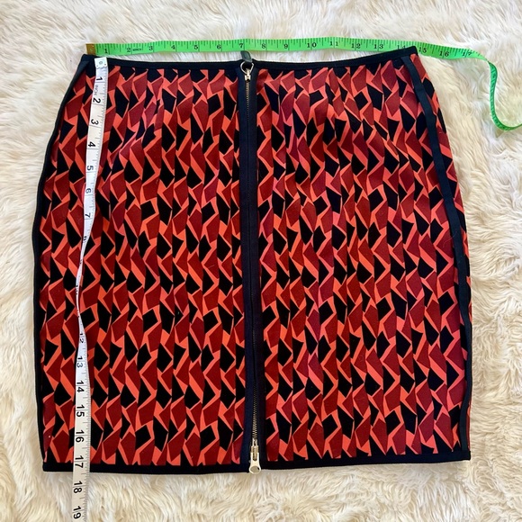 MISSONI Italian Made Black & Orange Double Zip Miniskirt IT Size 40 US Size 4 - Picture 4 of 6
